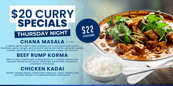 MULLUM $20 Curry Specials EDM BLOCK