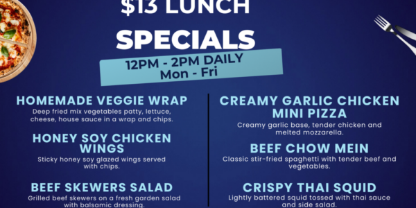 $13 LUNCH SPECIAL-tvs